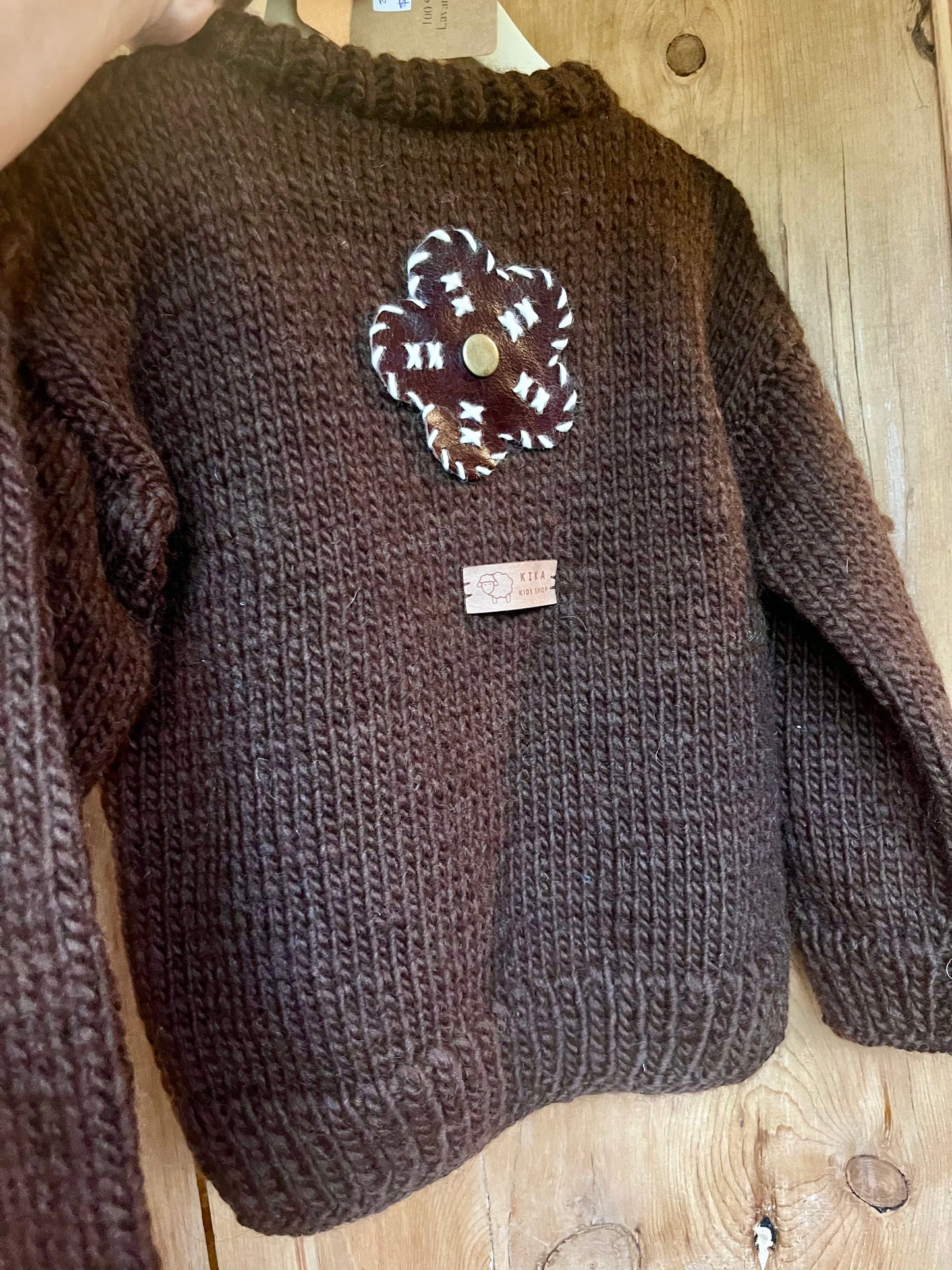 SWEATER FLOR CHOCOLATE